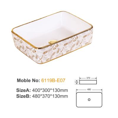 6119B-E07 ceramic above basin