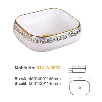 6121A-0E03 ceramic above basin