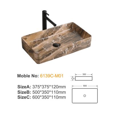 6139C-M01 ceramic above basin