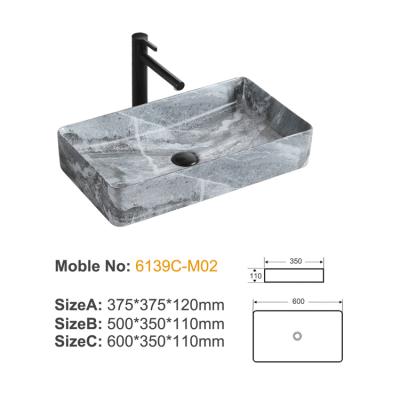 6139C-M02 ceramic above basin