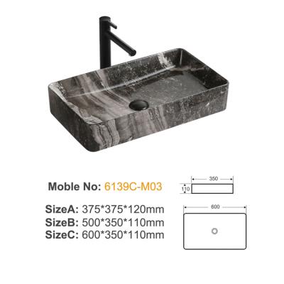 6139C-M03 ceramic above basin