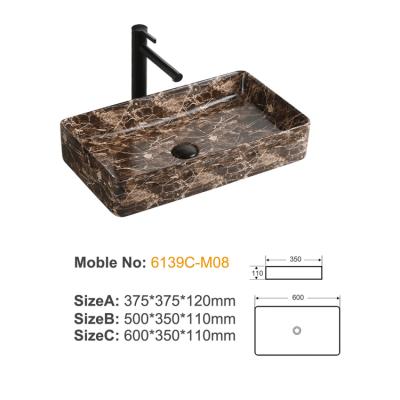 6139C-M08 ceramic above basin