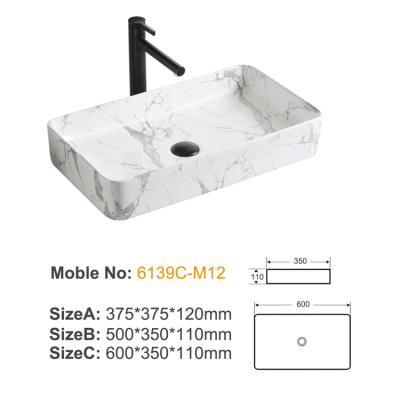 6139C-M12 ceramic above basin